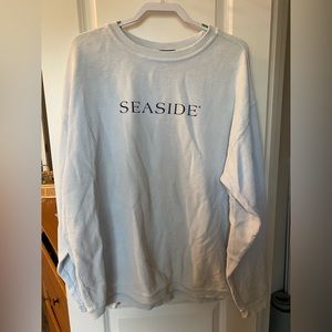 Light Blue Seaside Corded Sweatshirt